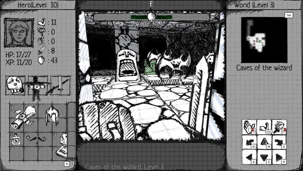 Drawngeon: Dungeons of Ink and Paper screenshot 1