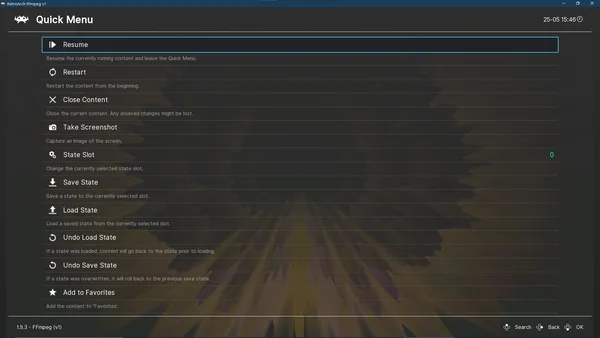 RetroArch screenshot 3