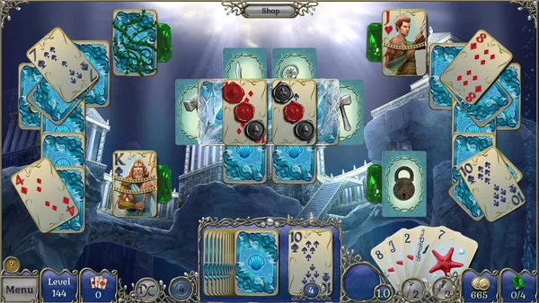 Jewel Match Atlantis Solitaire - Collector's Edition screenshot 4