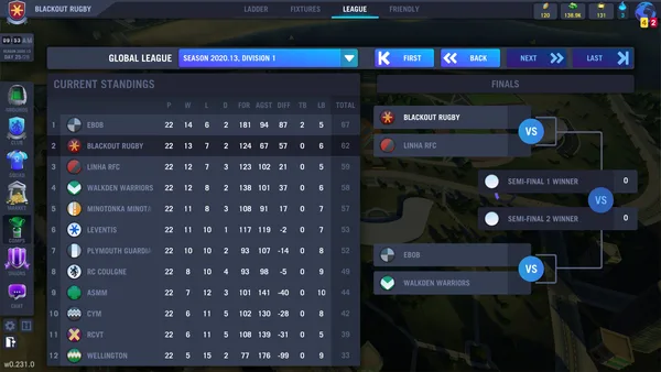 Blackout Rugby - World Cup Edition screenshot 20