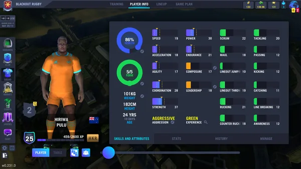 Blackout Rugby - World Cup Edition screenshot 22