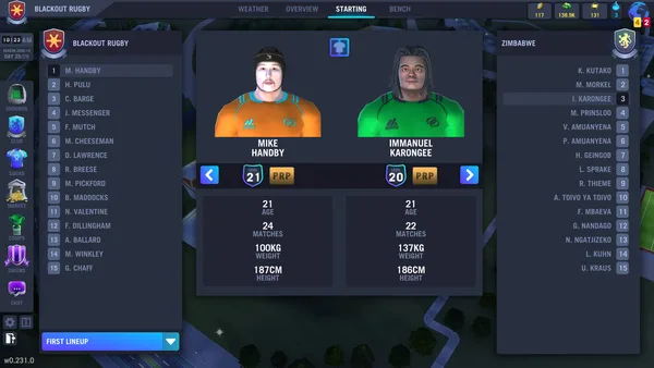 Blackout Rugby - World Cup Edition screenshot 28
