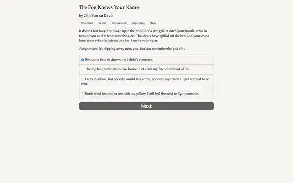The Fog Knows Your Name screenshot 1