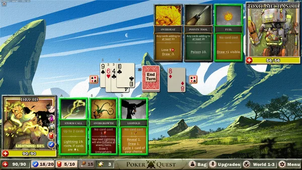 Poker Quest: Swords and Spades screenshot 1