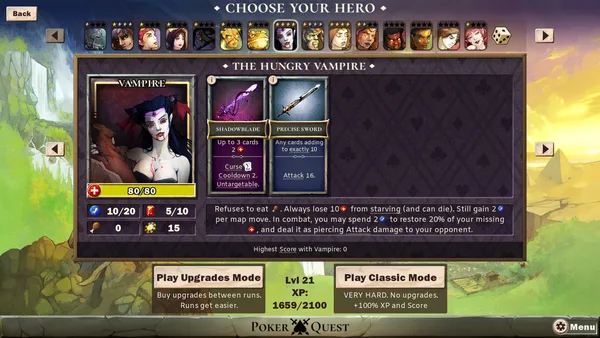 Poker Quest: Swords and Spades screenshot 2