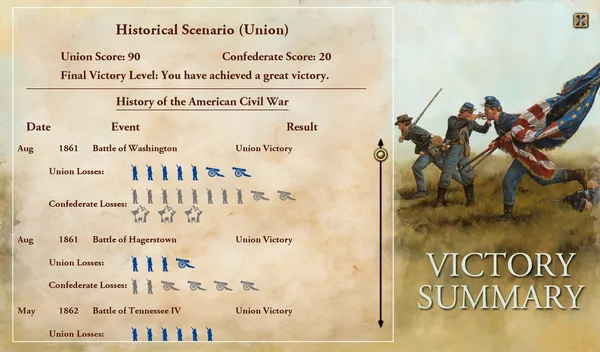 Victory and Glory: The American Civil War screenshot 3