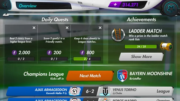 Futuball - Future Football Manager Game screenshot 4