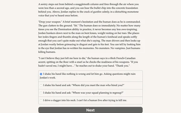 Vampire: The Masquerade — Parliament of Knives screenshot 1