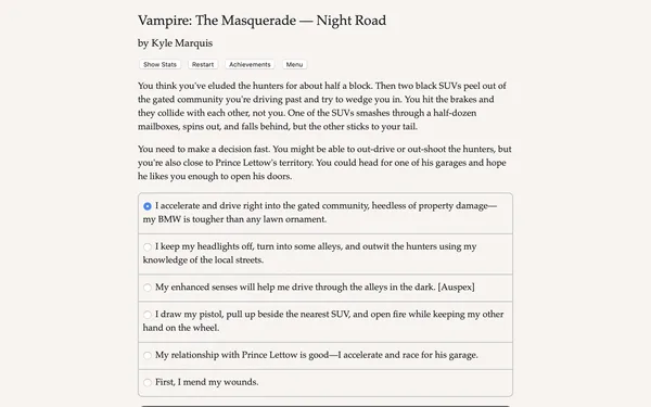 Vampire: The Masquerade — Night Road screenshot 4