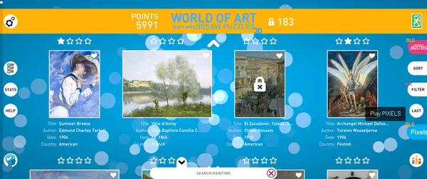 WORLD OF ART JIGSAW PUZZLES  screenshot 18