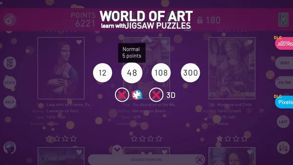 WORLD OF ART JIGSAW PUZZLES  screenshot 6