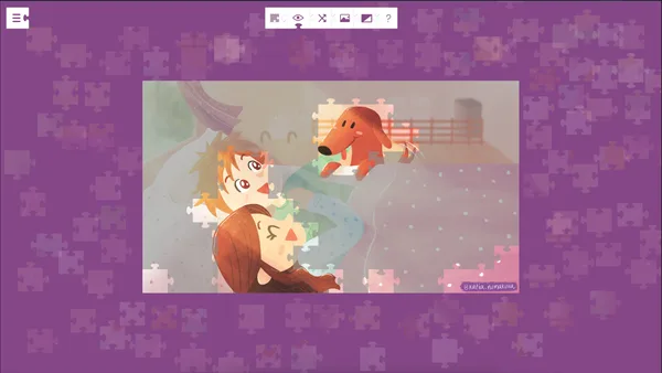 Screenshot 3 di Lucky and a life worth living - a jigsaw puzzle tale
