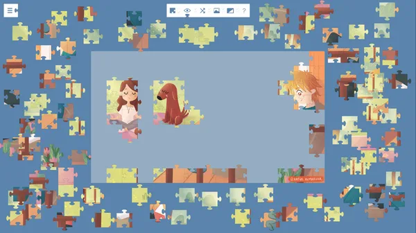 Screenshot 5 di Lucky and a life worth living - a jigsaw puzzle tale