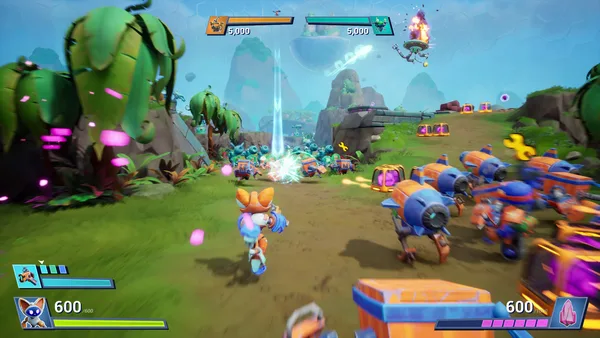 Screenshot 1 di Chip ‘n Clawz vs. The Brainioids