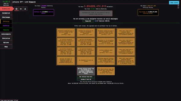 Antimatter Dimensions screenshot 2