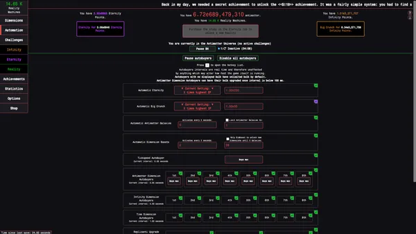 Antimatter Dimensions screenshot 4