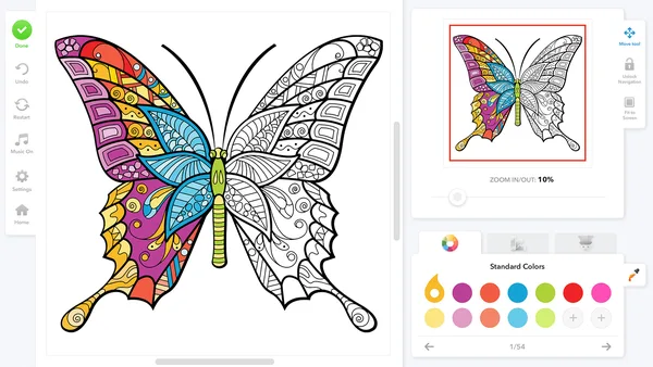 Screenshot 2 di Coloring Book for Adults
