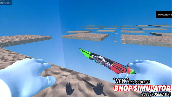 Screenshot 13 di *NEW* SCUFFED EPIC BHOP SIMULATOR 2023 (POG CHAMP)