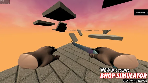 Screenshot 9 di *NEW* SCUFFED EPIC BHOP SIMULATOR 2023 (POG CHAMP)