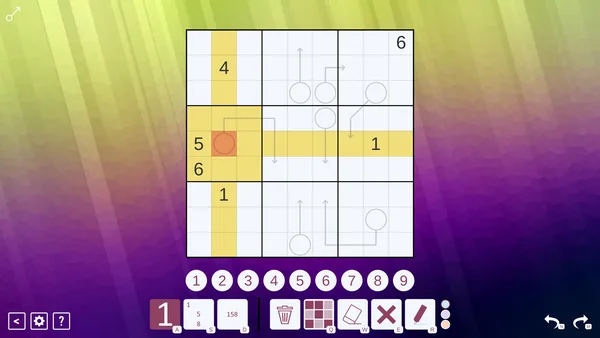Arrow Sudoku screenshot 1