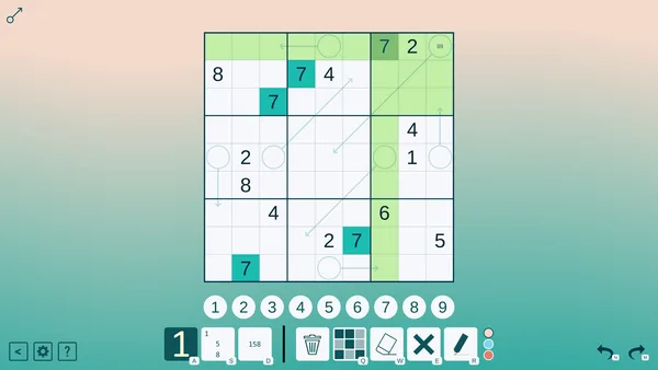 Arrow Sudoku screenshot 2