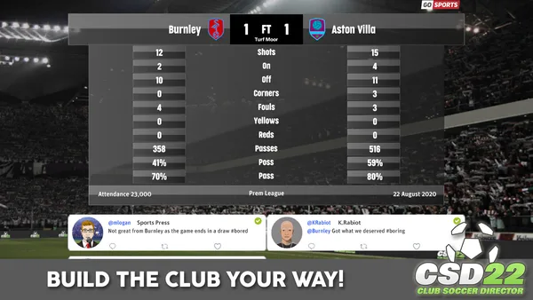 Club Soccer Director 2022 screenshot 8