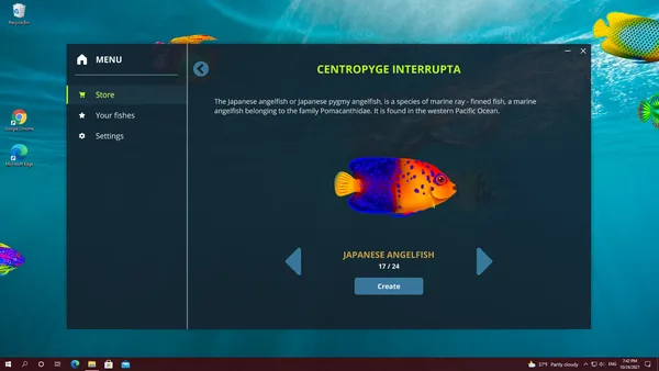 Virtual Aquarium - Overlay Desktop Game screenshot 4