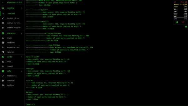 Bitburner screenshot 11