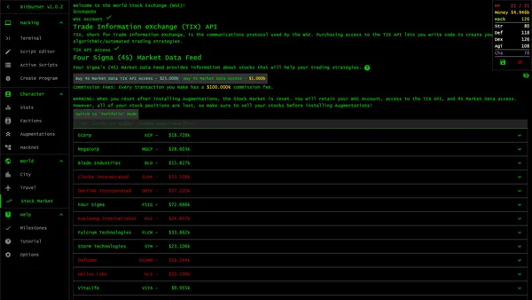 Bitburner screenshot 13