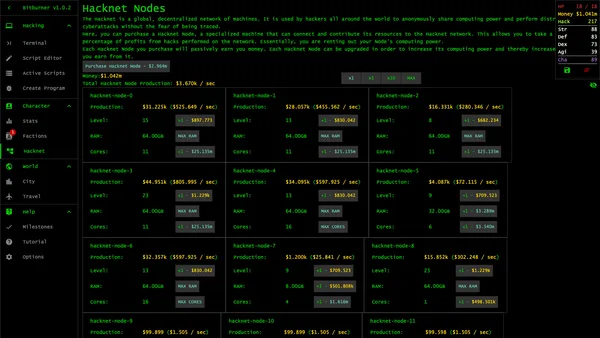 Bitburner screenshot 15