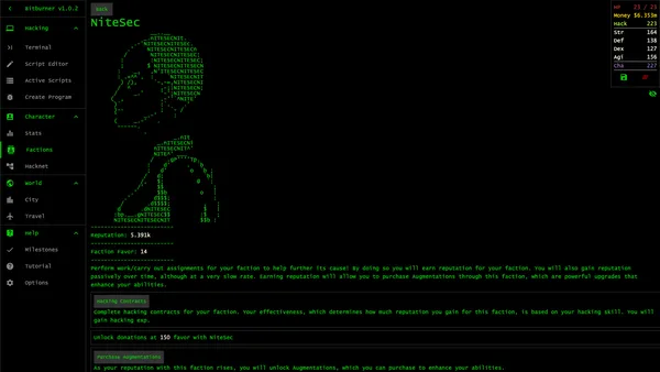 Bitburner screenshot 6