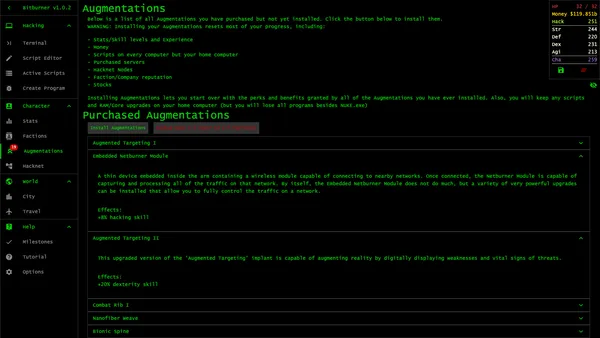 Bitburner screenshot 9