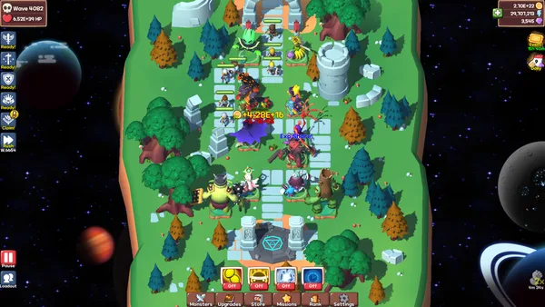 Idle Monster TD: Evolved screenshot 1