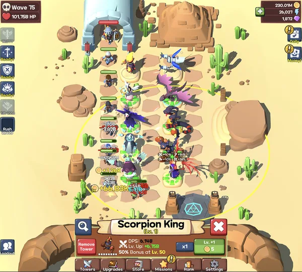 Idle Monster TD: Evolved screenshot 10