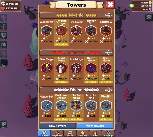 Idle Monster TD: Evolved screenshot 11