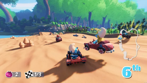 Screenshot 2 di Smurfs Kart