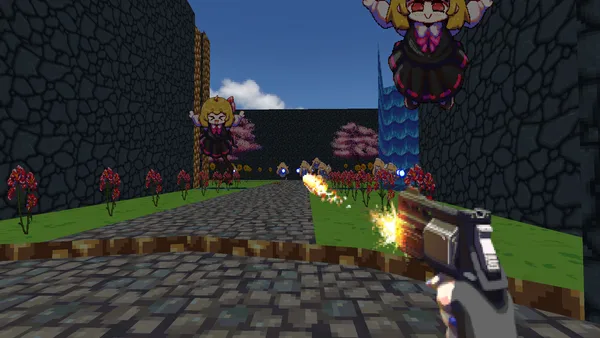 I Am Sakuya: Touhou FPS Game screenshot 1