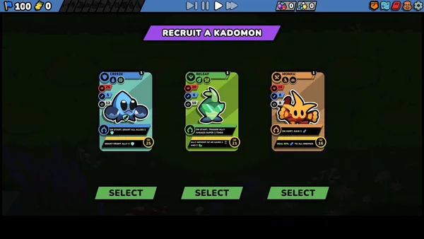 Kādomon: Hyper Auto Battlers Prologue screenshot 2