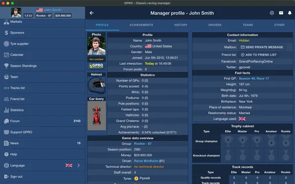 GPRO - Classic racing manager screenshot 6