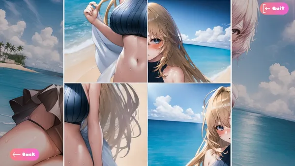 Screenshot 2 di Senpai Puzzle: Waifu Summer
