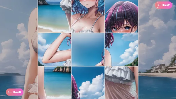 Screenshot 3 di Senpai Puzzle: Waifu Summer