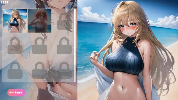 Screenshot 6 di Senpai Puzzle: Waifu Summer
