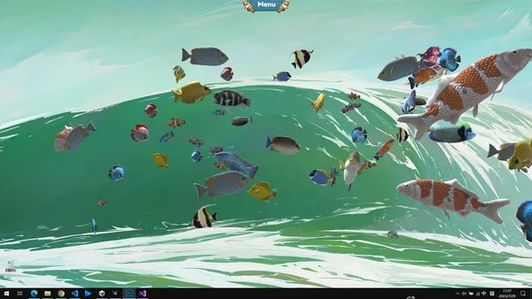Fish on the desktop screenshot 3