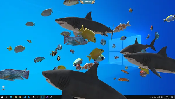 Fish on the desktop screenshot 4
