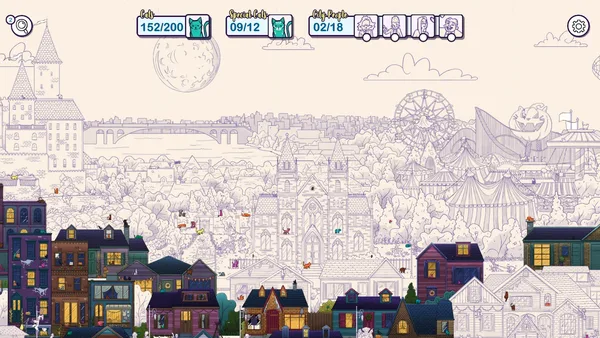 Hidden Cats in Spooky Town screenshot 1
