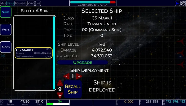 Idle Space Navy screenshot 2