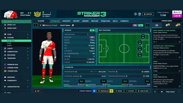Striker Manager 3 - Online Football Manager screenshot 4