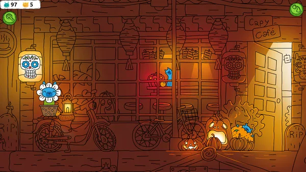 Hidden Capybaras with Orange and Pumpkins: Spooky Halloween Edition screenshot 3