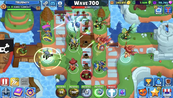 Idle Hero TD - Tower Defense RPG screenshot 1
