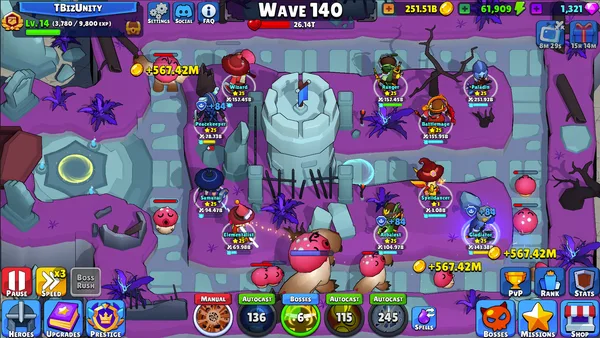 Idle Hero TD - Tower Defense RPG screenshot 4